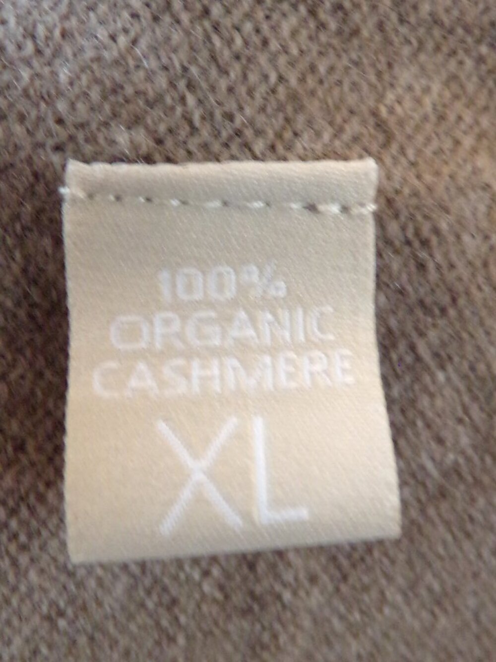 GOBI 100% Organic Cashmere Women's Turtleneck (XL) Brown Sweater - Picture 9 of 9